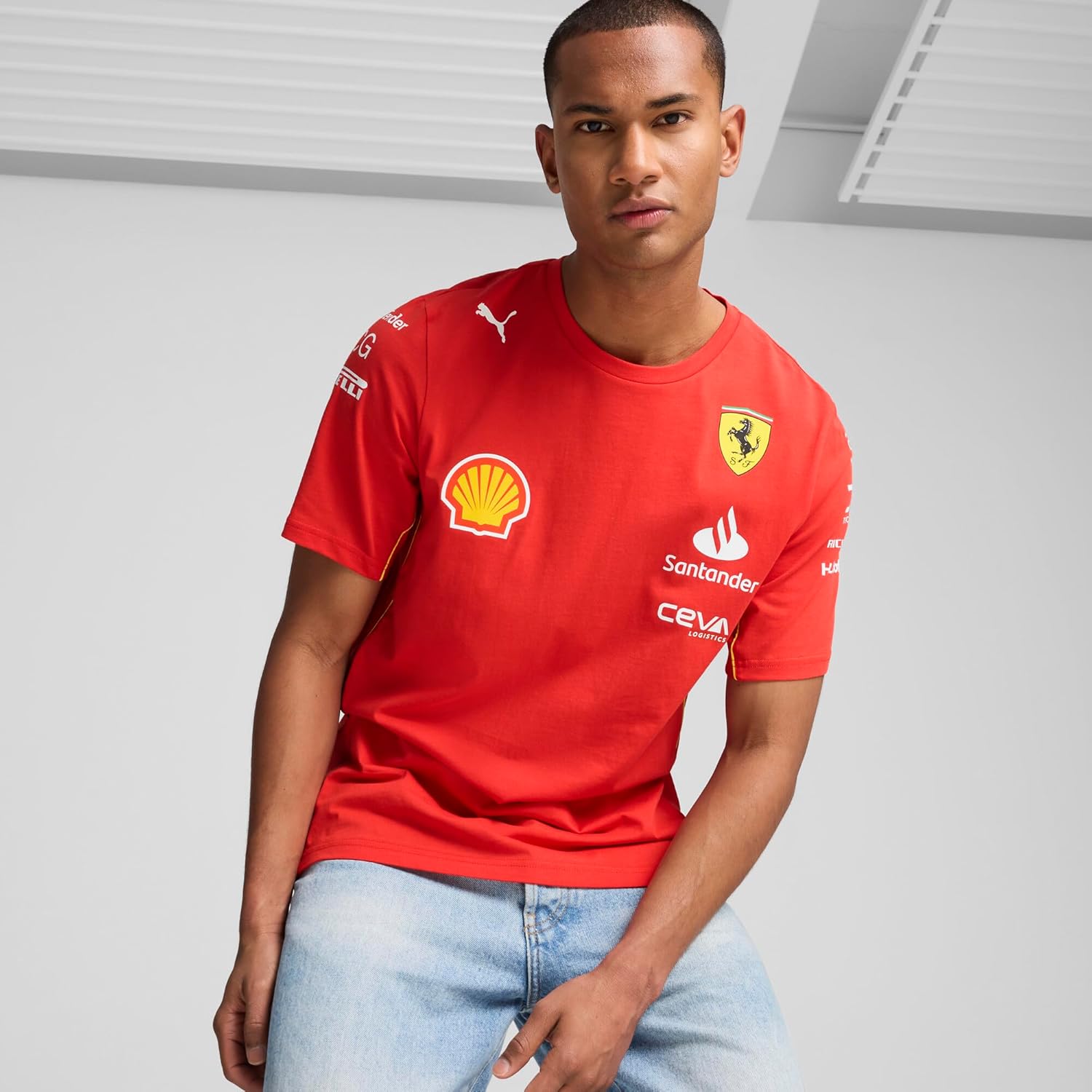 PUMA Scuderia Ferrari Camiseta Oficial del Equipo Masculino 2024