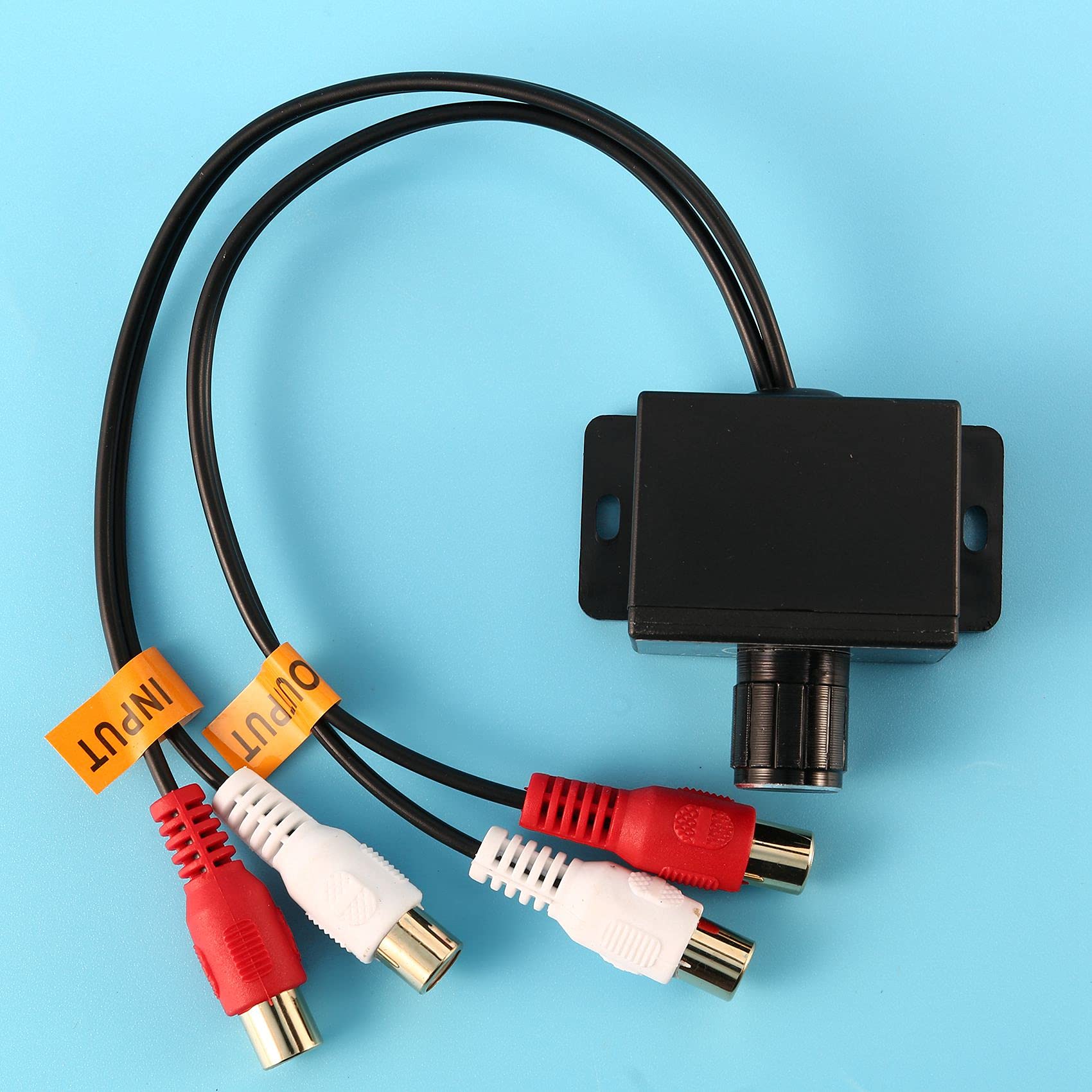 Burden Voiture Audio Amplificateur Basse Niveau de Gain Bouton de Controle du Volume LC-1 Noir