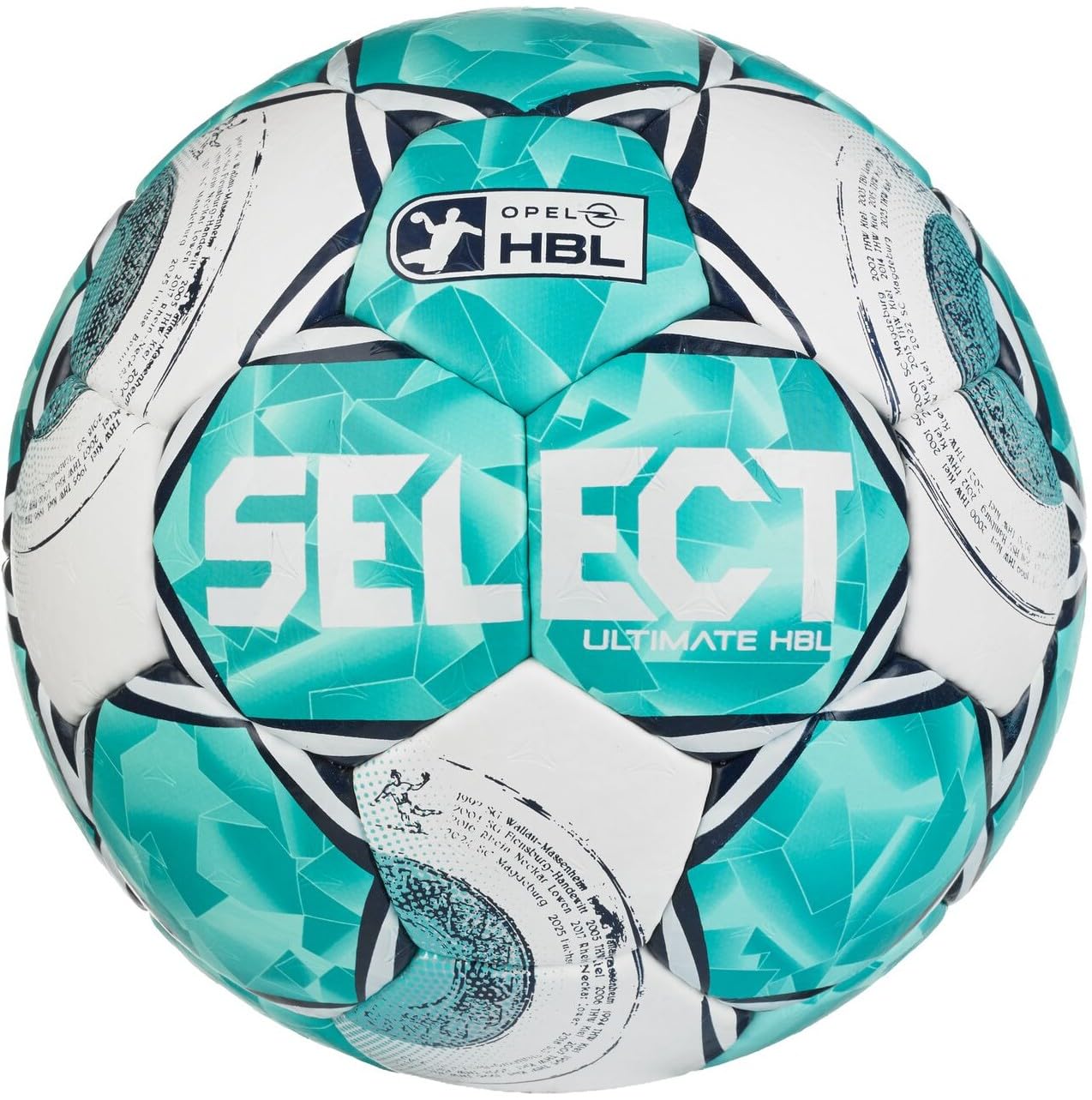 Select Piłka ręczna Ultimate HBL Planet Bundesliga piłka do gry turkusowa/biała v26