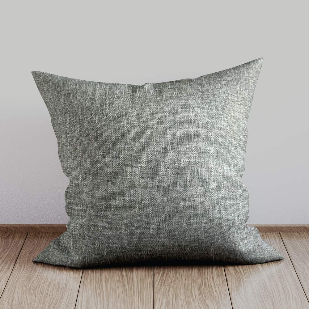 DESHOME Sirma 5 Meter - Stoff Meterware Wasserabweisend widerstandsfähige h 140 cm Stoffe für Sofakissen, Möbelstücke, Stühle Beziehen Grau