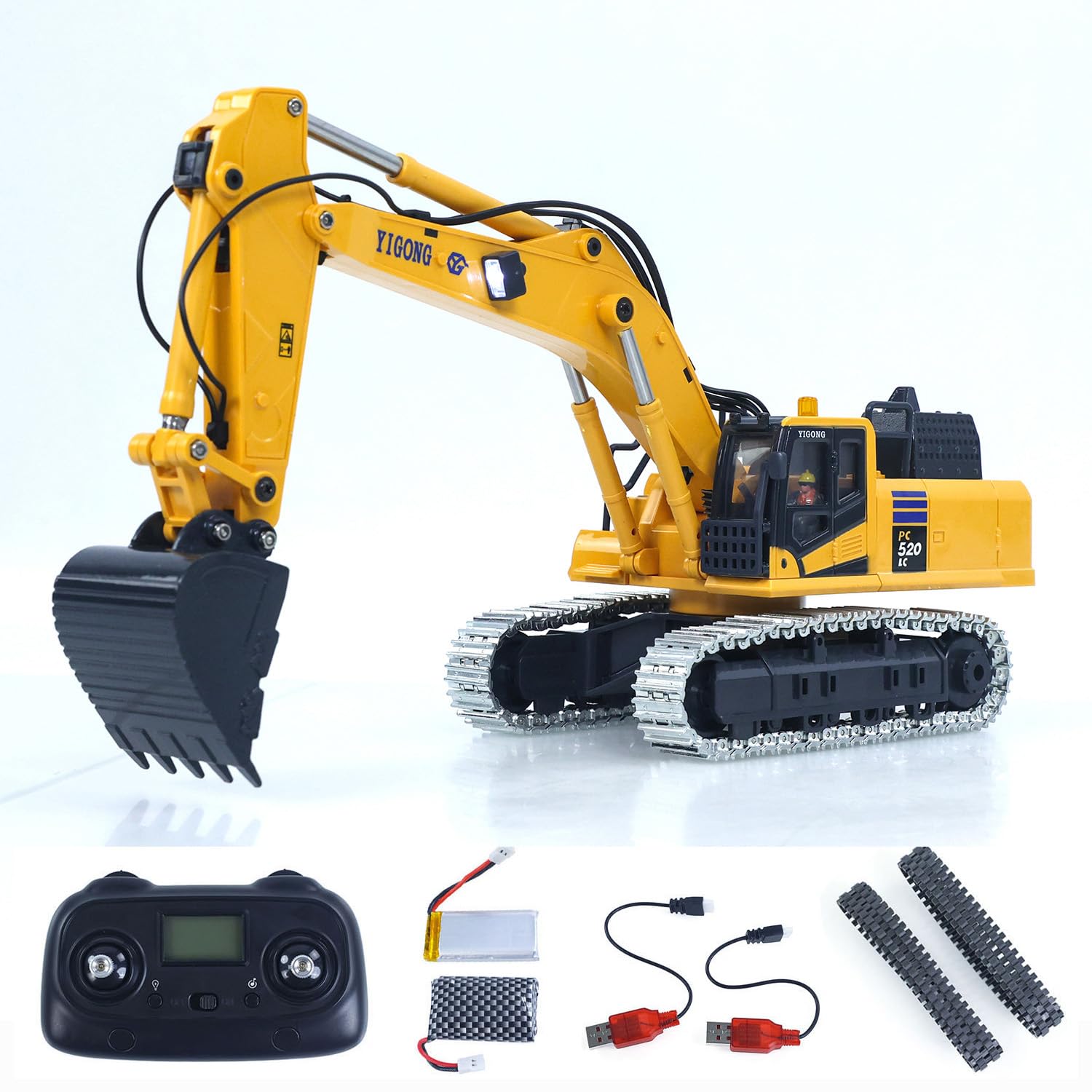 Amazon.co.jp: WHEELFUN 1/50 RC ショベル PC520 型：電動リフト機能