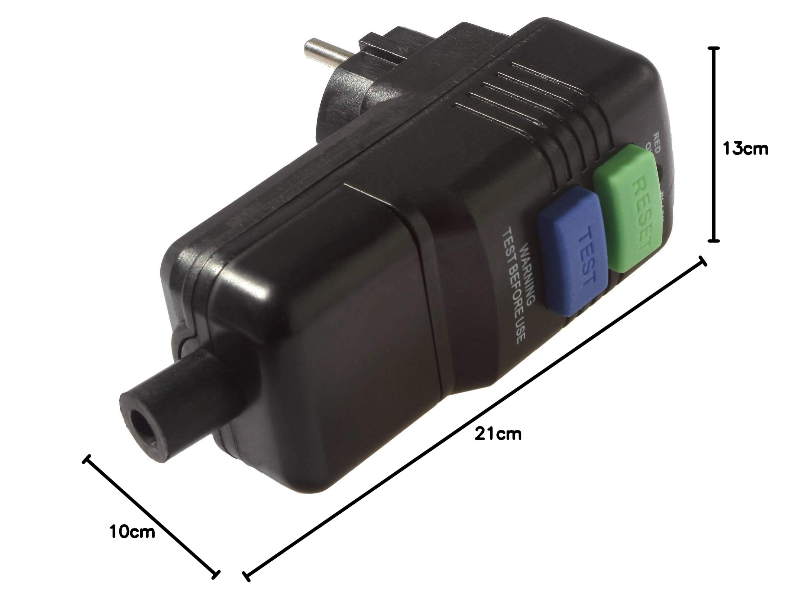 as - Schwabe 45209 Prcd Ochrona Osobista Wtyczka, 30Ma, IP44, 230 V, Czarny