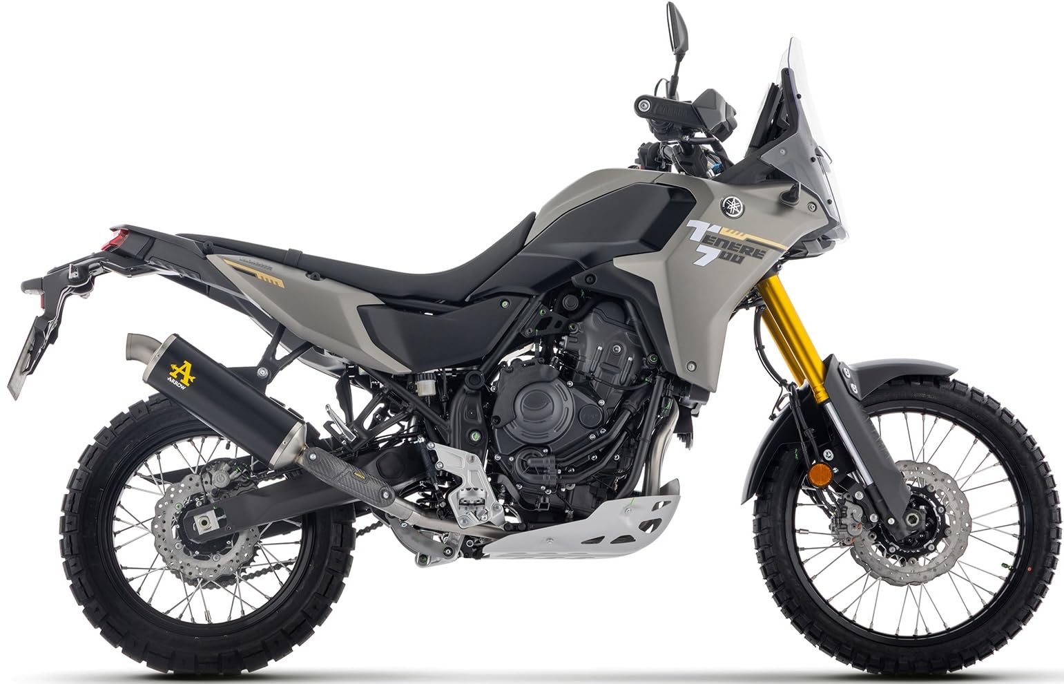 arrow scarico omologato indy-race alluminio nero compatibile con yamaha tenere 700 2026 mototopgun std 72662aon