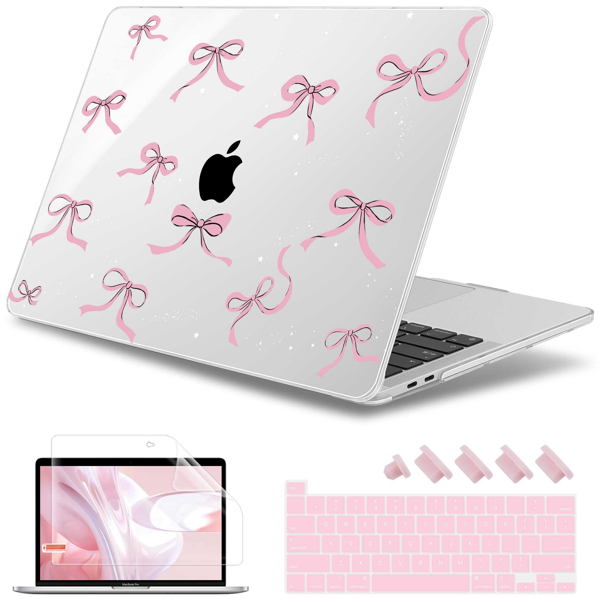 May Chen for MacBook Pro 16 inch A2141 2020 2019 Release, Screen Protector & Keyboard Cover Plastic Soft-Touch Case for MacBook Pro 16-inch with Touch