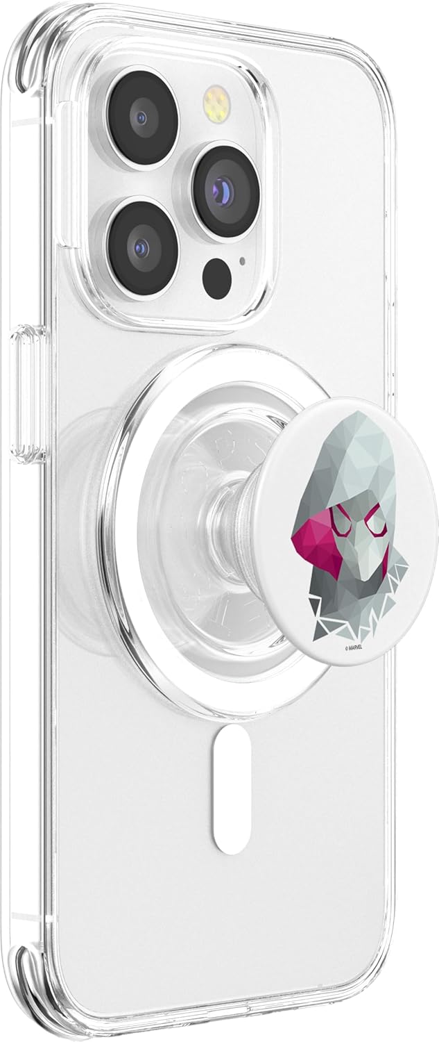 Marvel Spiderman Spider Gwen Geometric PopSockets MagSafe PopGrip for iPhone