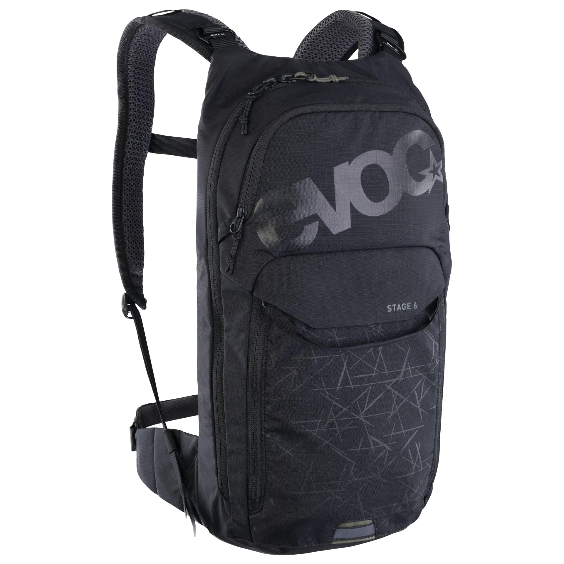 Evoc Black Stage 6 Backpack With Hydration Bladder 2L Large