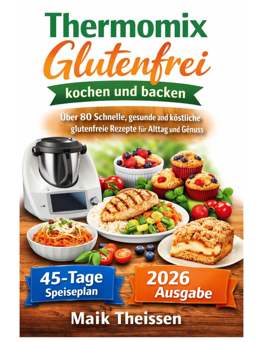 Thermomix Glutenfrei kochen und backen: Über 80 Schnelle, gesunde und köstliche glutenfreie Rezepte für Alltag und Genuss