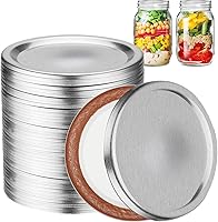 Vista 1 de 36 tapas para conservas de boca regular, tapas para tarro de masón, tipo dividido