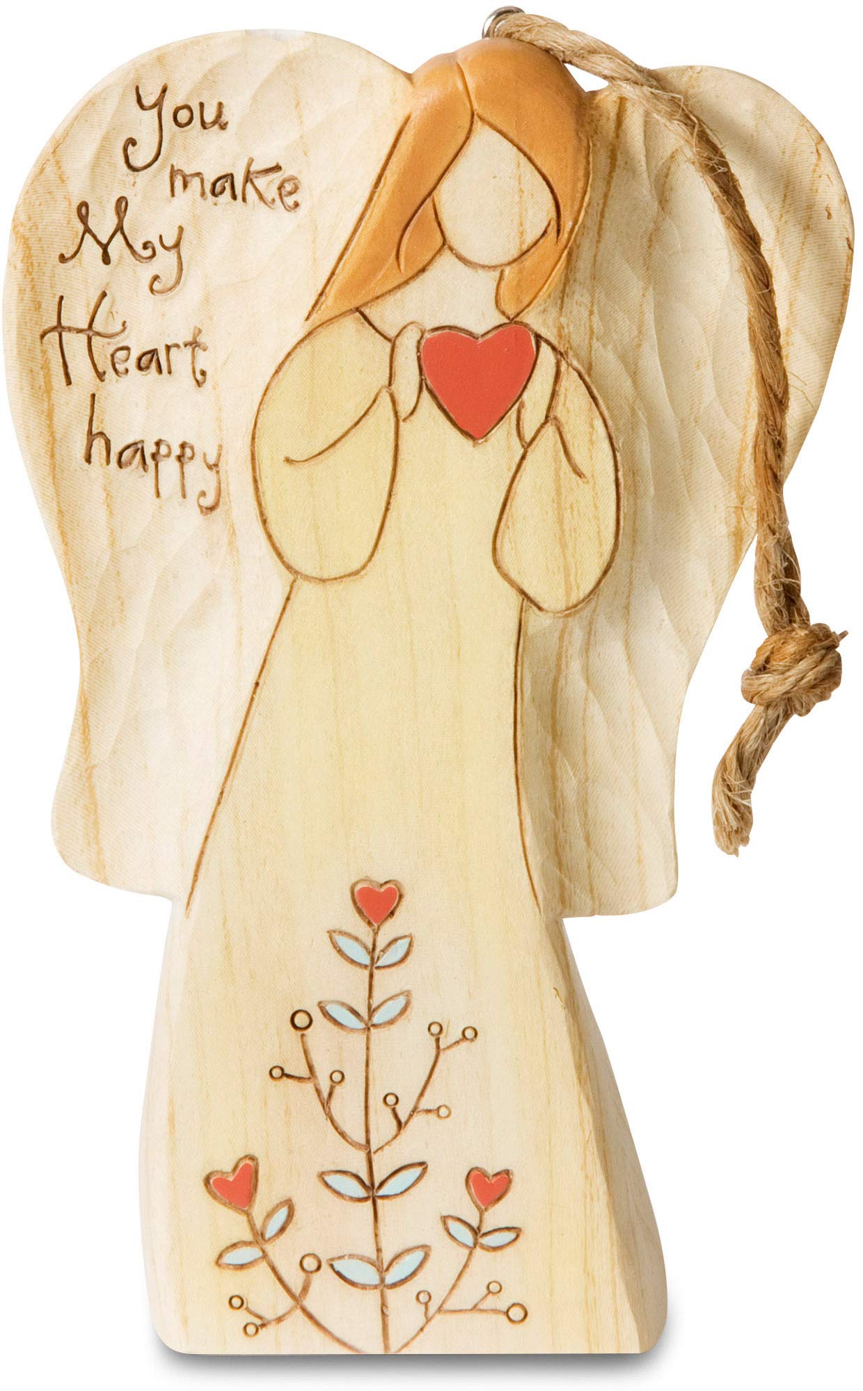 Figurine ange avec ficelle Pavilion Gift 78016 Amour pour apaiser l'atmosphere du foyer