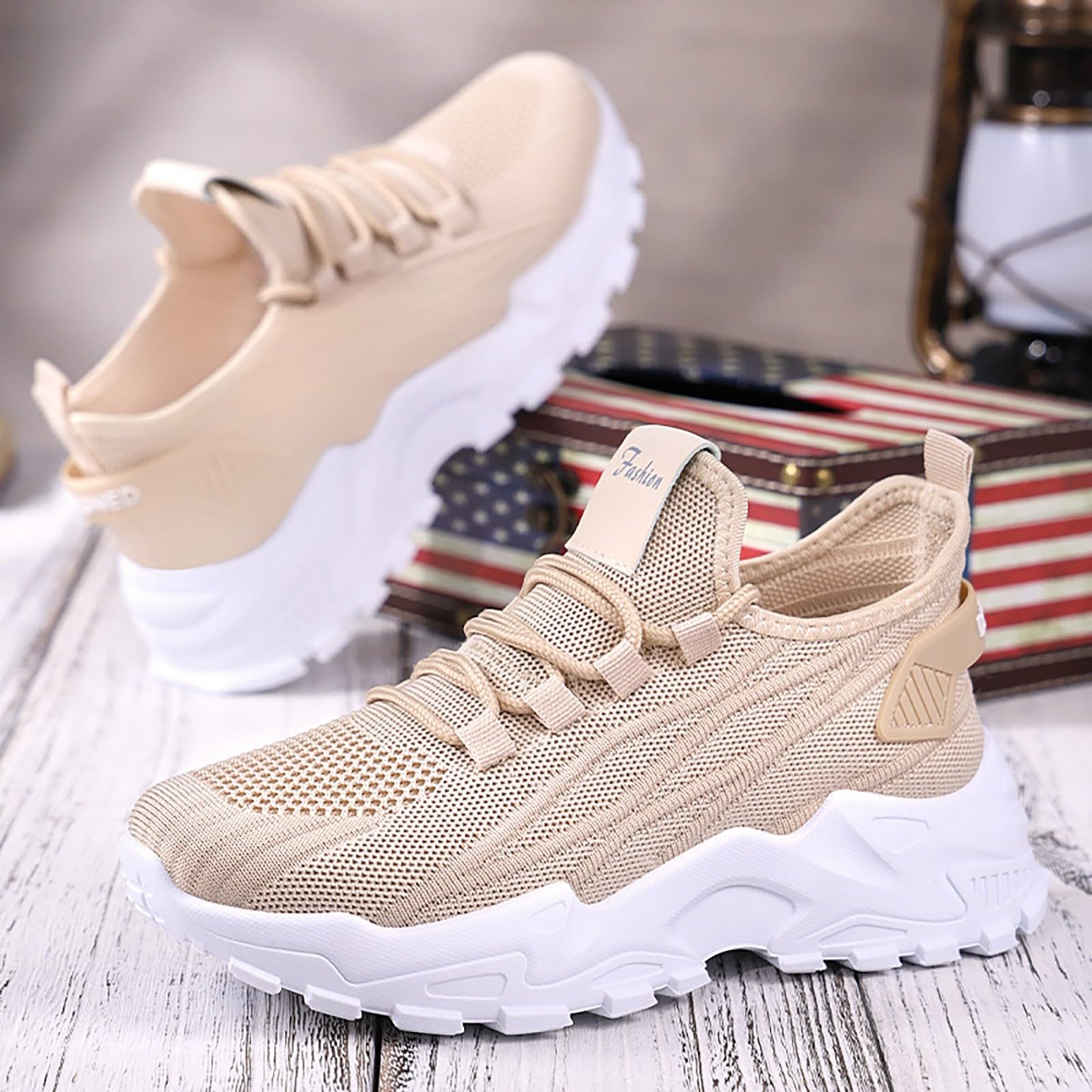 Sneakers Donna Estive Eleganti Ortopediche Scarpe da Ginnastica Traspiranti Leggere Arco Pianta Larga Sportive Sneaker Moda Antiscivolo Scarpes da Corsa Memory Foam Scarpe Jogging Trekking Fitness