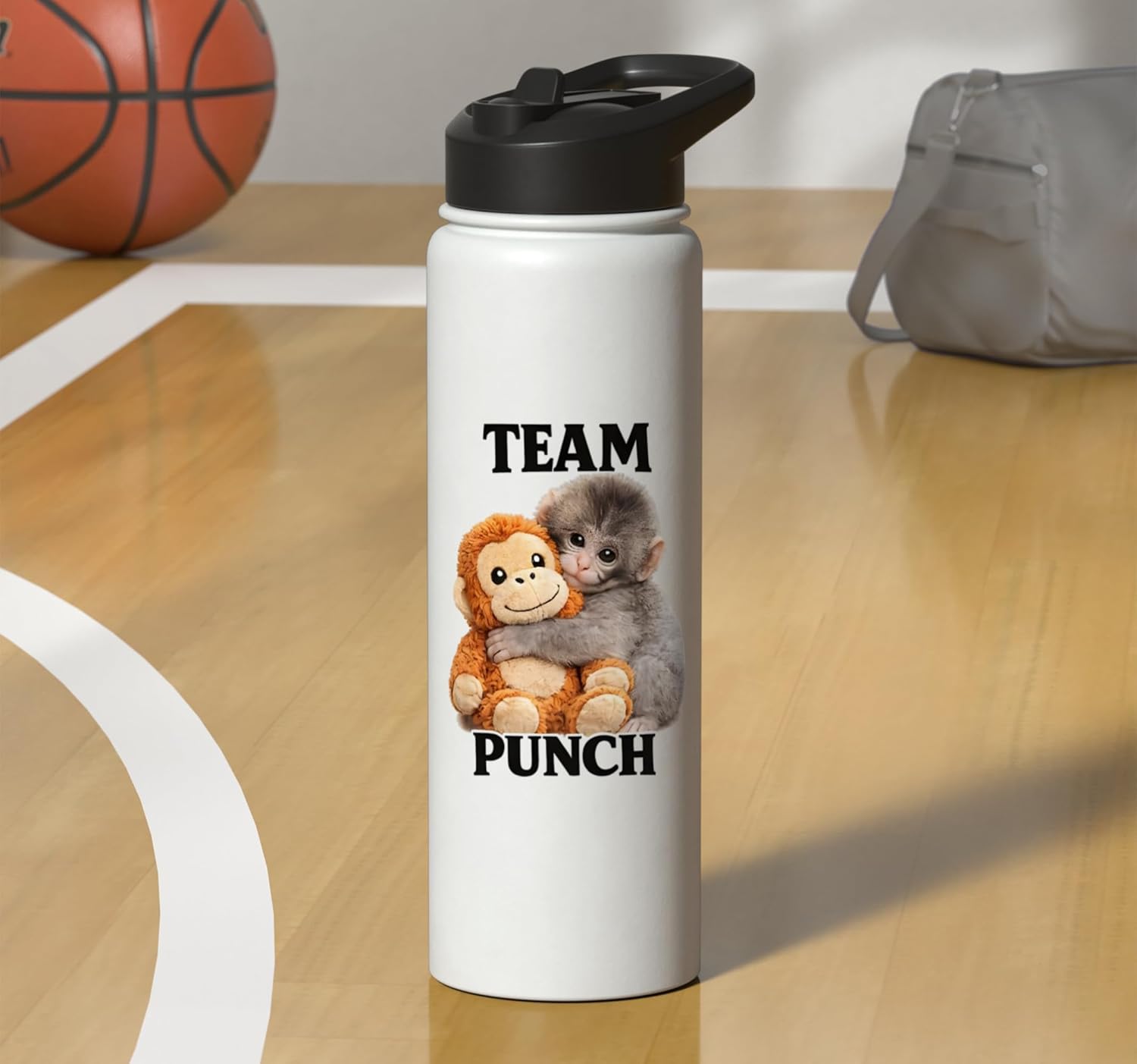 Monkey Team Punch Stainless Steel Insulated Water Bottle