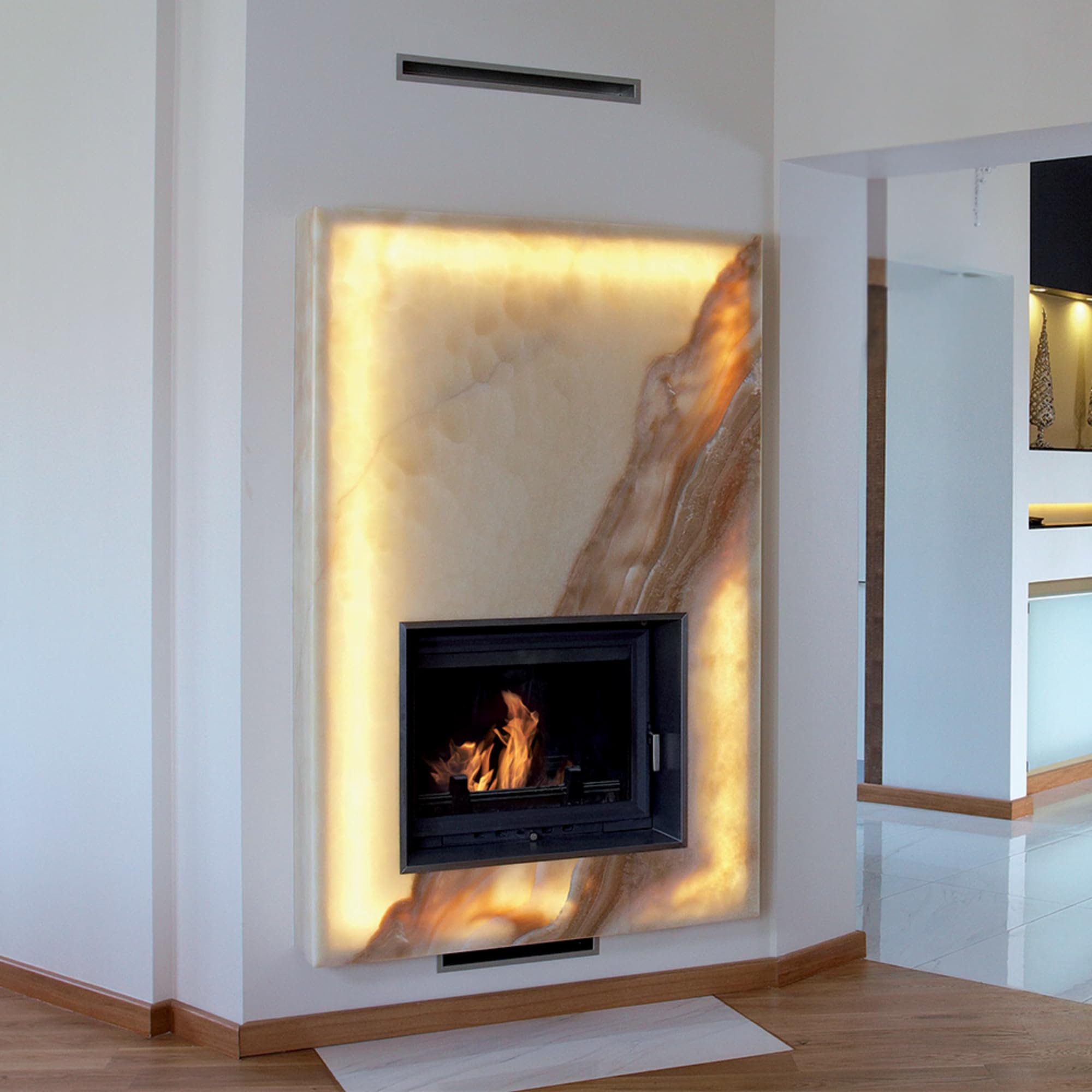 KRATKI Inserto per camino in ghisa a legna ZUZIA 15 kW Ø200 A Ecodesign fi