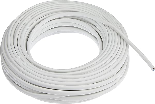 Electraline 10904 Piattina 2x0.75mm 20m Bianco