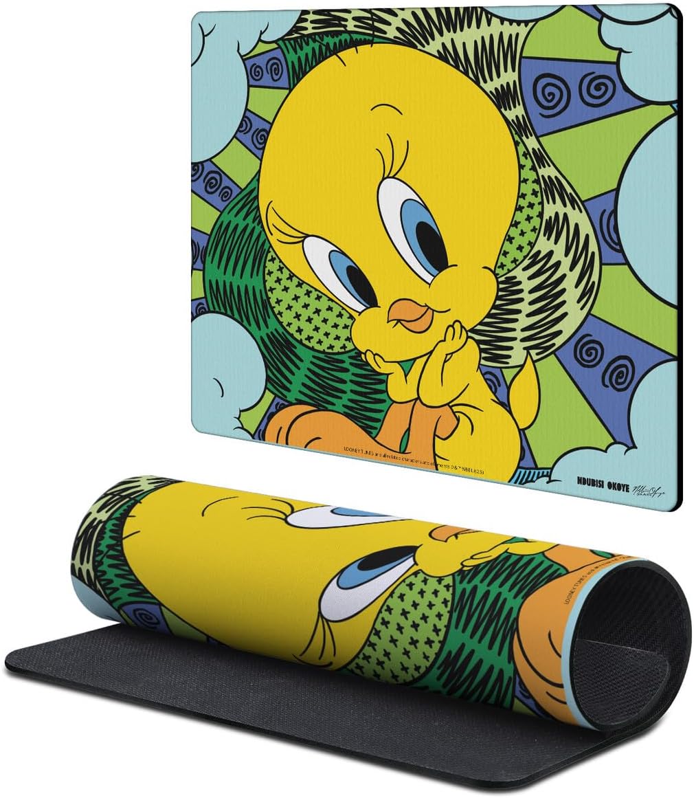 Head Case Designs Officially Licensed Looney Tunes Tweety Cartoon Character Art 9.84 x 11.81 x 0.12 inches (250 x 300 mm) - S Gaming Office Desk PC Keyboard Mouse Mat Pad