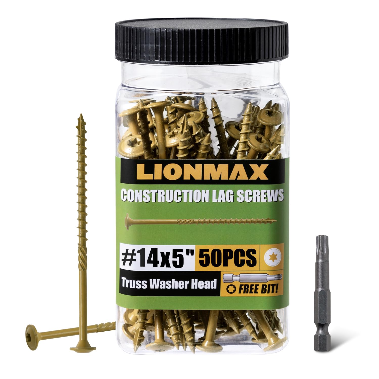 Heavy-Duty Timber Screws (50 Pack)