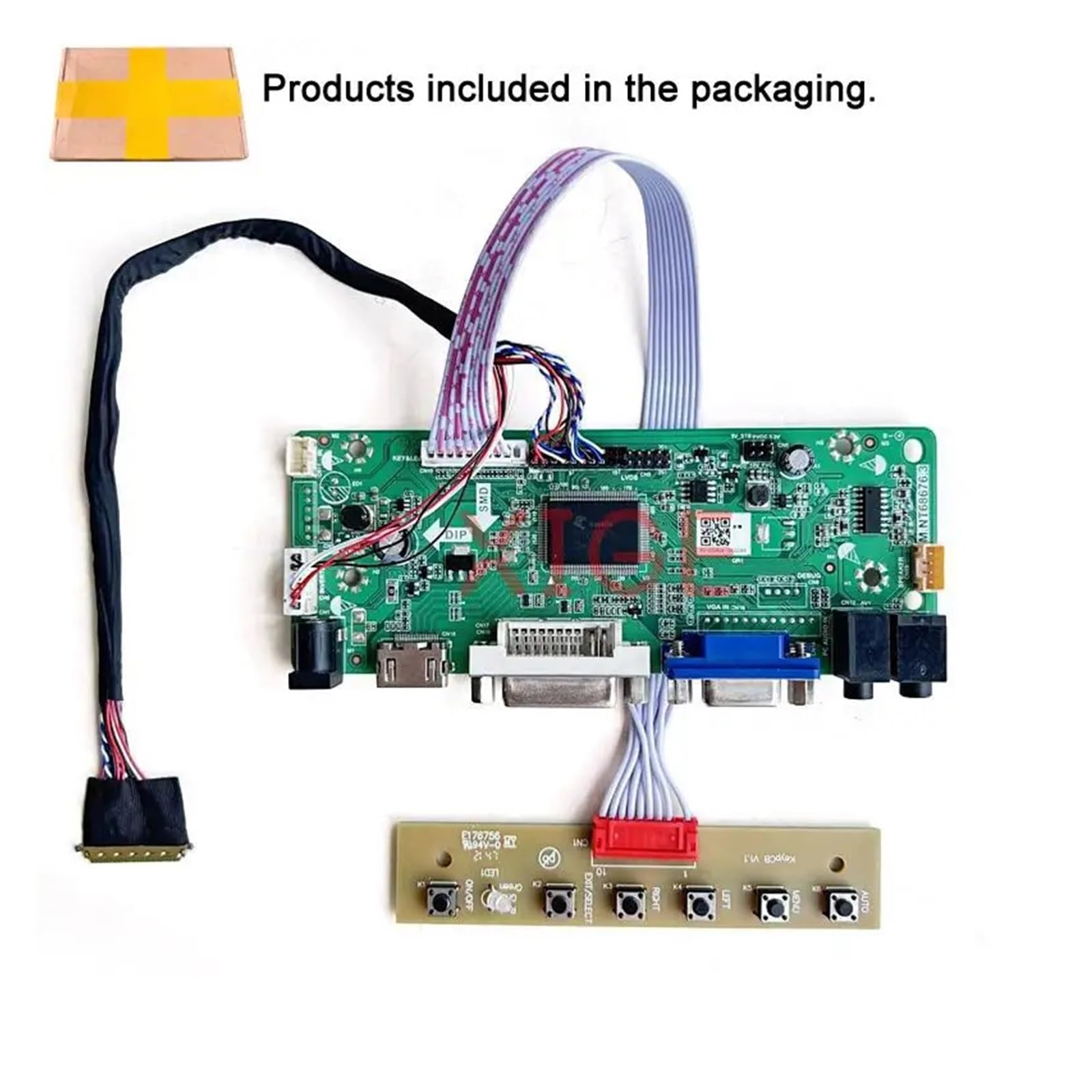 For B140RW02 N140FGE B140RW03 LTN140KT01 Scheda Controller Unità Kit FAI DA TE 1600x900 HDMI + DVI + VGA 1600 * 900 Schermo Del Computer Portatile 40 Spille LVDS Accessori(For N140FGE-LA2)