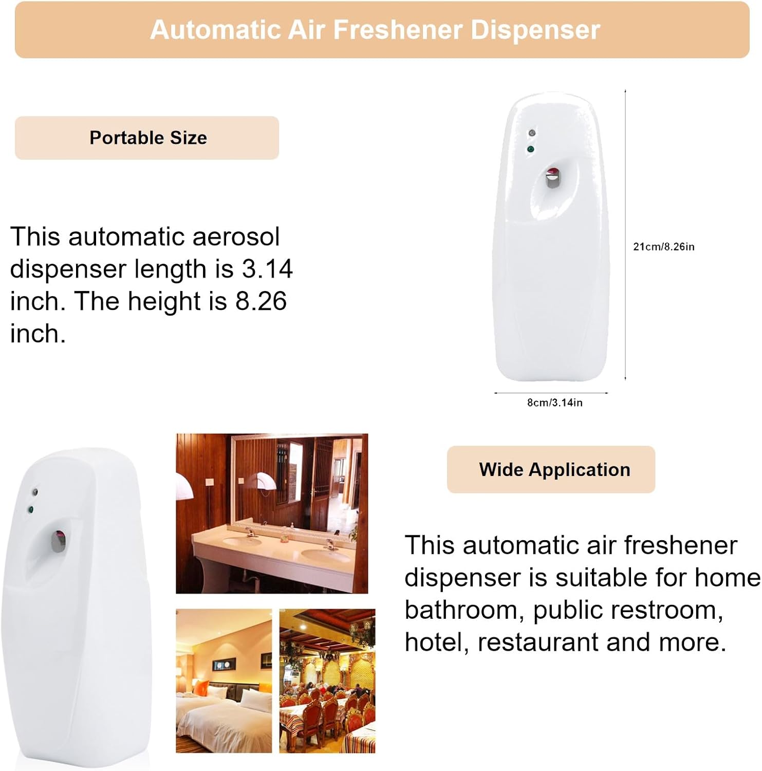 Automatic Wall Air Freshener automatic air freshener Timed Air Freshener Dispenser Indoor Wall Mounted Adjustable Air Freshener Fragrance Aerosol Spray Elektrisch