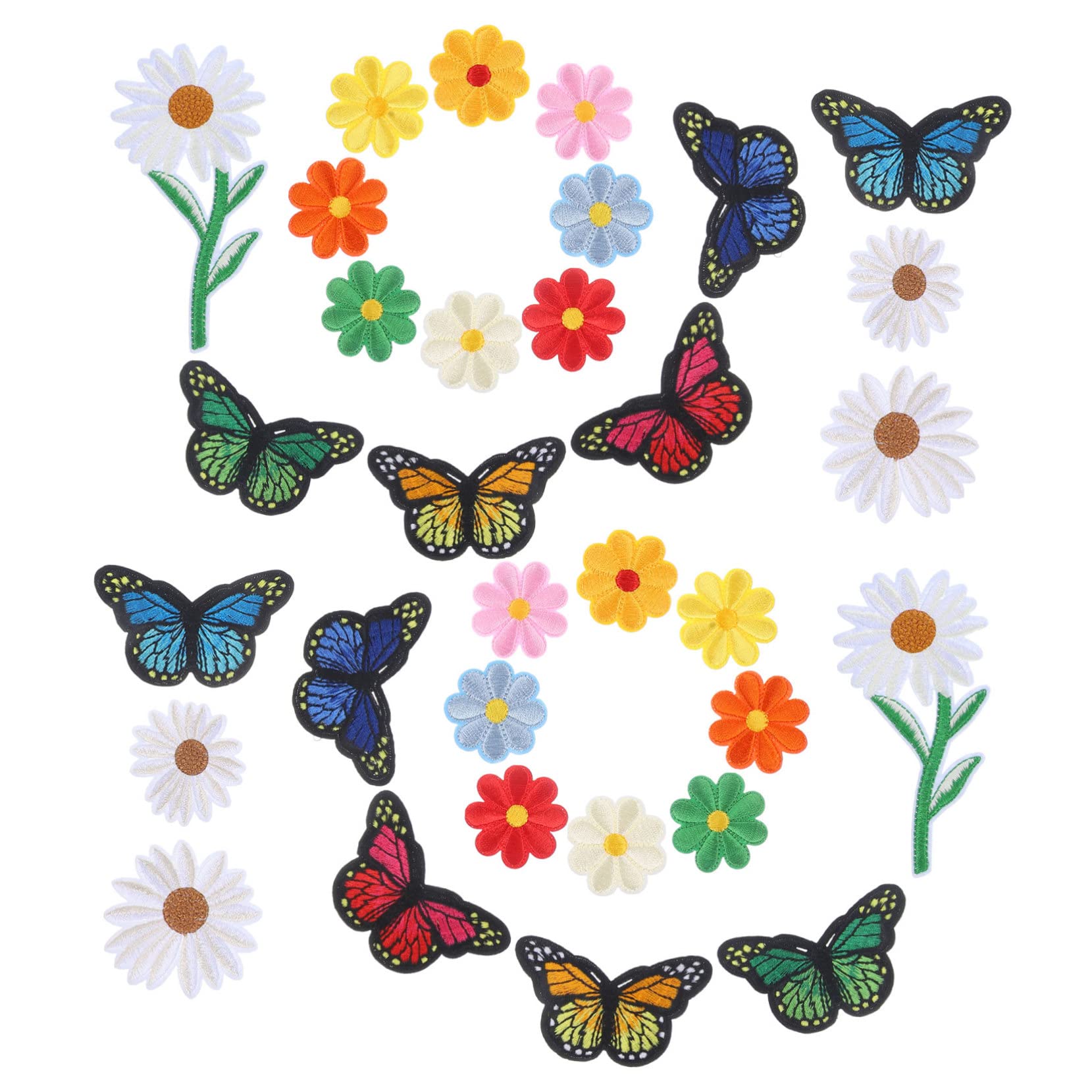 COHEALI 195pezzi Patches Ricamati Per Decorazione e Riparazione Toppe Termoadesive a Per Abbigliamento e Accessori Facile Applicazione Su Giubbotti e Jeans