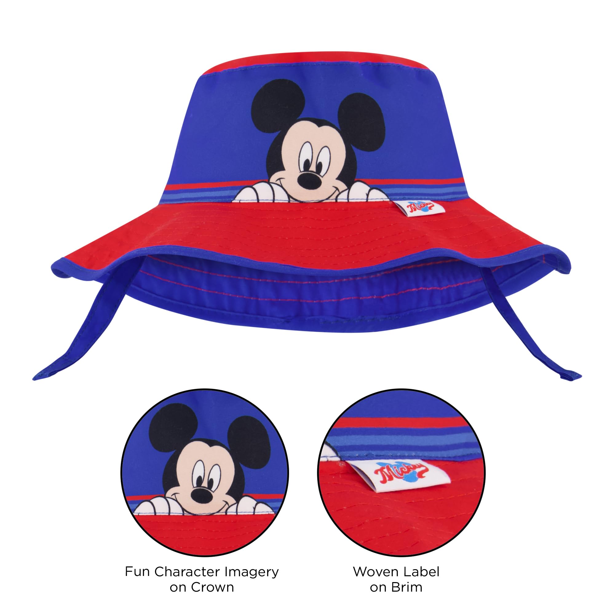 Disney Jungen Bucket Mickey Mouse Kleinkind 3-4 und Kinder Sonnenhut für Alter 5-8 Jahre