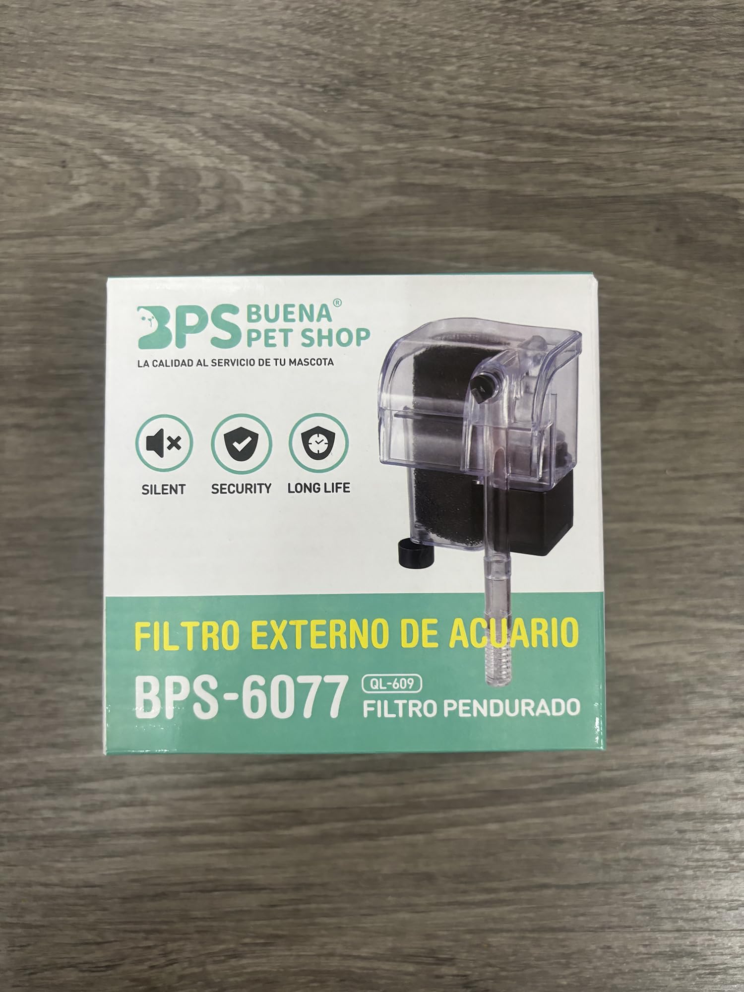 BPS Zewnętrzny filtr do akwarium wiszące zewnętrzny zbiornik na ryby filtr energii wodospad zawieszenie pompa tlenowa 380L/H BPS-6077