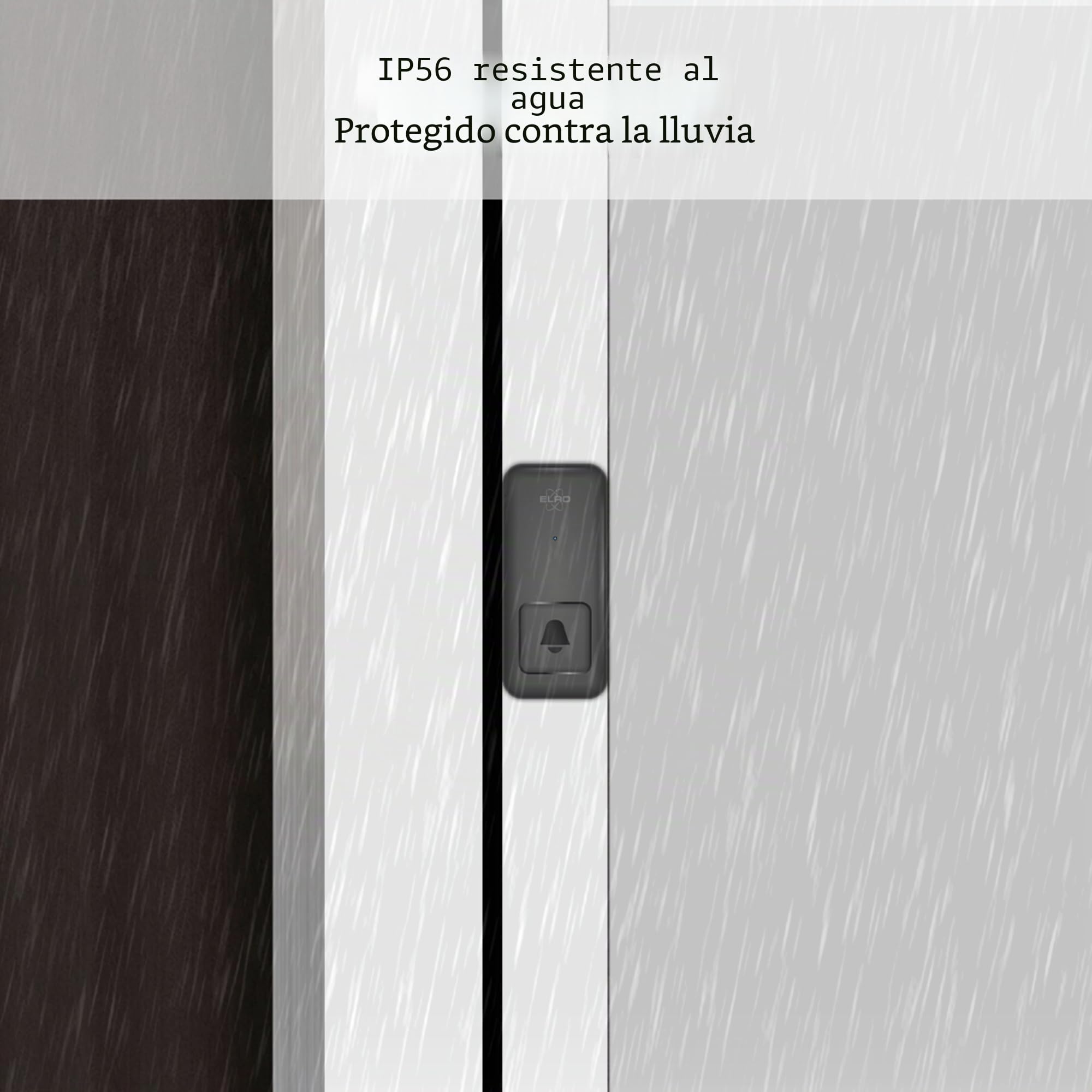 ELRO DB4000Juego de timbre cinético inalámbrico – Versión para los Países Bajos – con 2 receptores enchufables con toma de corriente – No necesita pilas