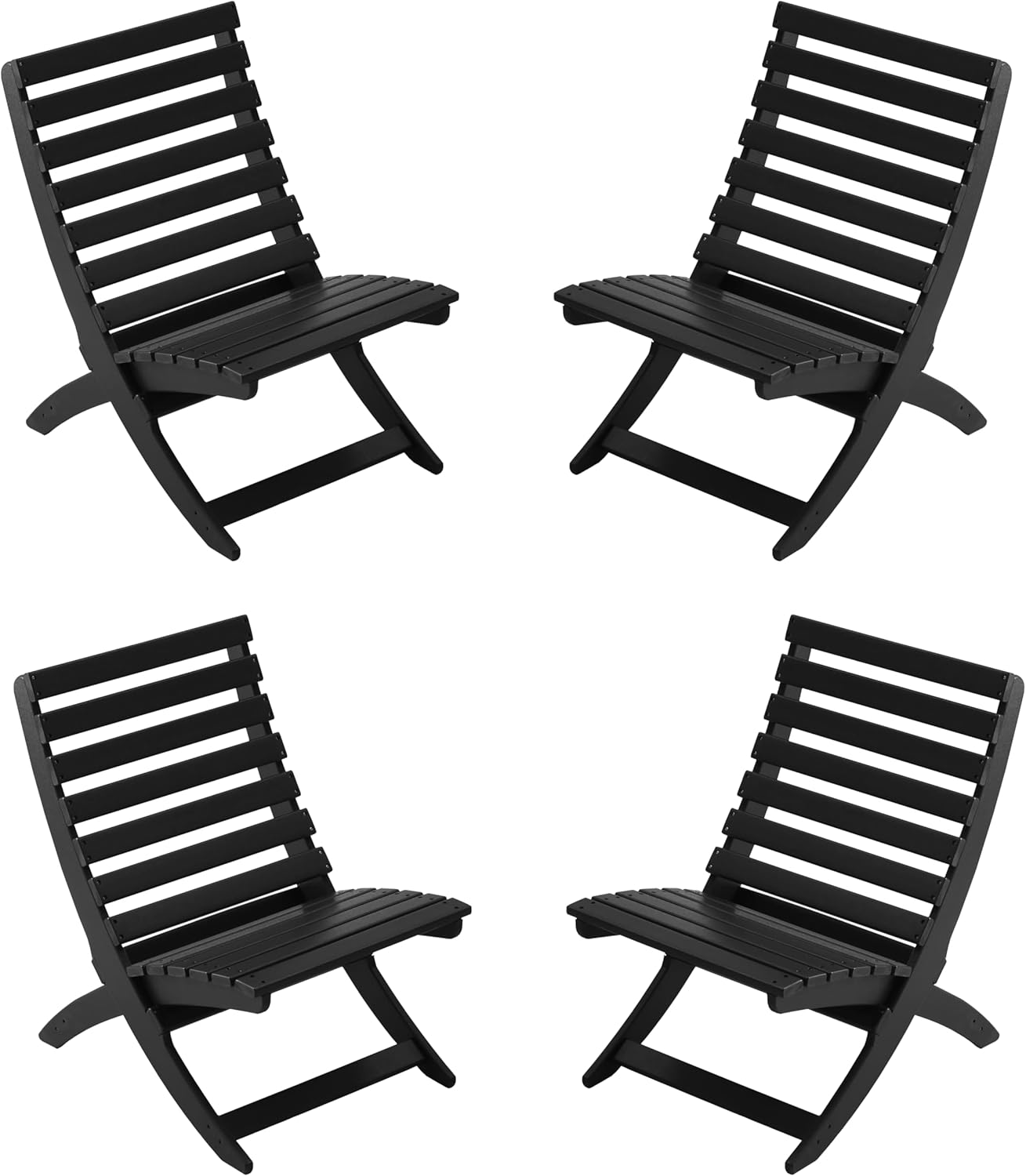 FOLAWO Adirondack Xavier Chair, HDPE All Weather Portable