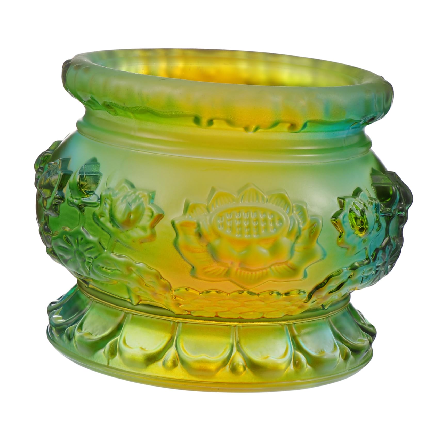 Lotus Räucherstäbchenhalter aus Glas, 1 Stück, Fein Verarbeitet | Hitzebeständig, Kreative Form mit Abgerundeten Kanten, Elegant, für Büro und Zuhause