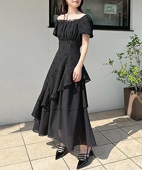 ナイスクラップ イレヘムティアードロングワンピース Amazon.co.jp: [NICE CLAUP] [ワンアフターアナザー ナイ