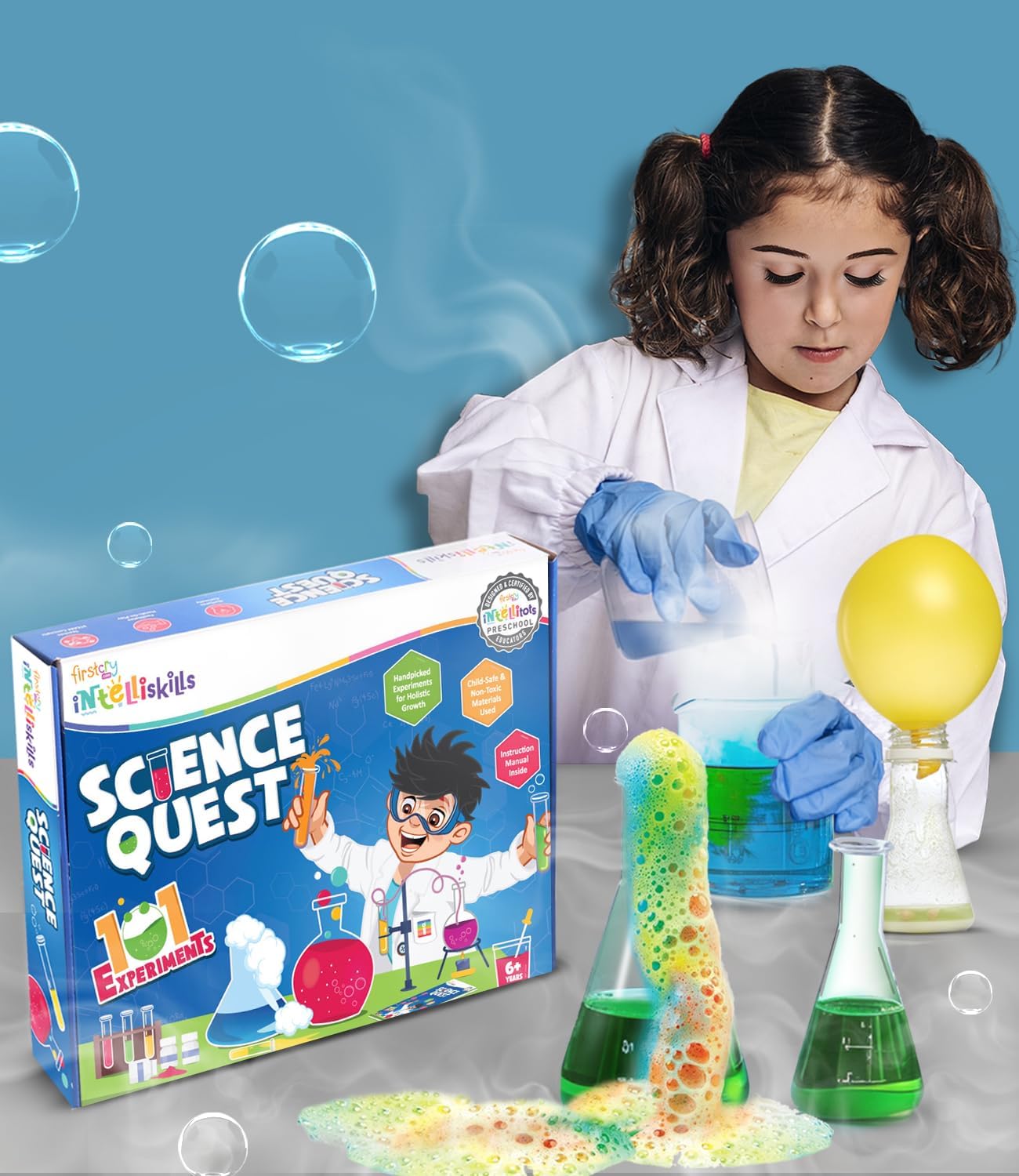 Buy Intelliskills Premium DIY STEAM Science Kit for Kids,100+