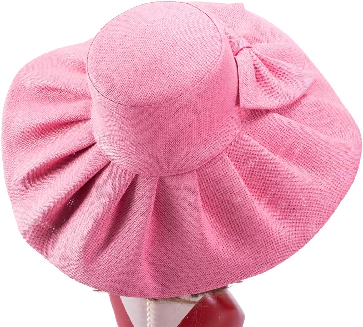 Womens Wide Brim Sun Beach Wedding Occasion Church Tea Party Hats A047
