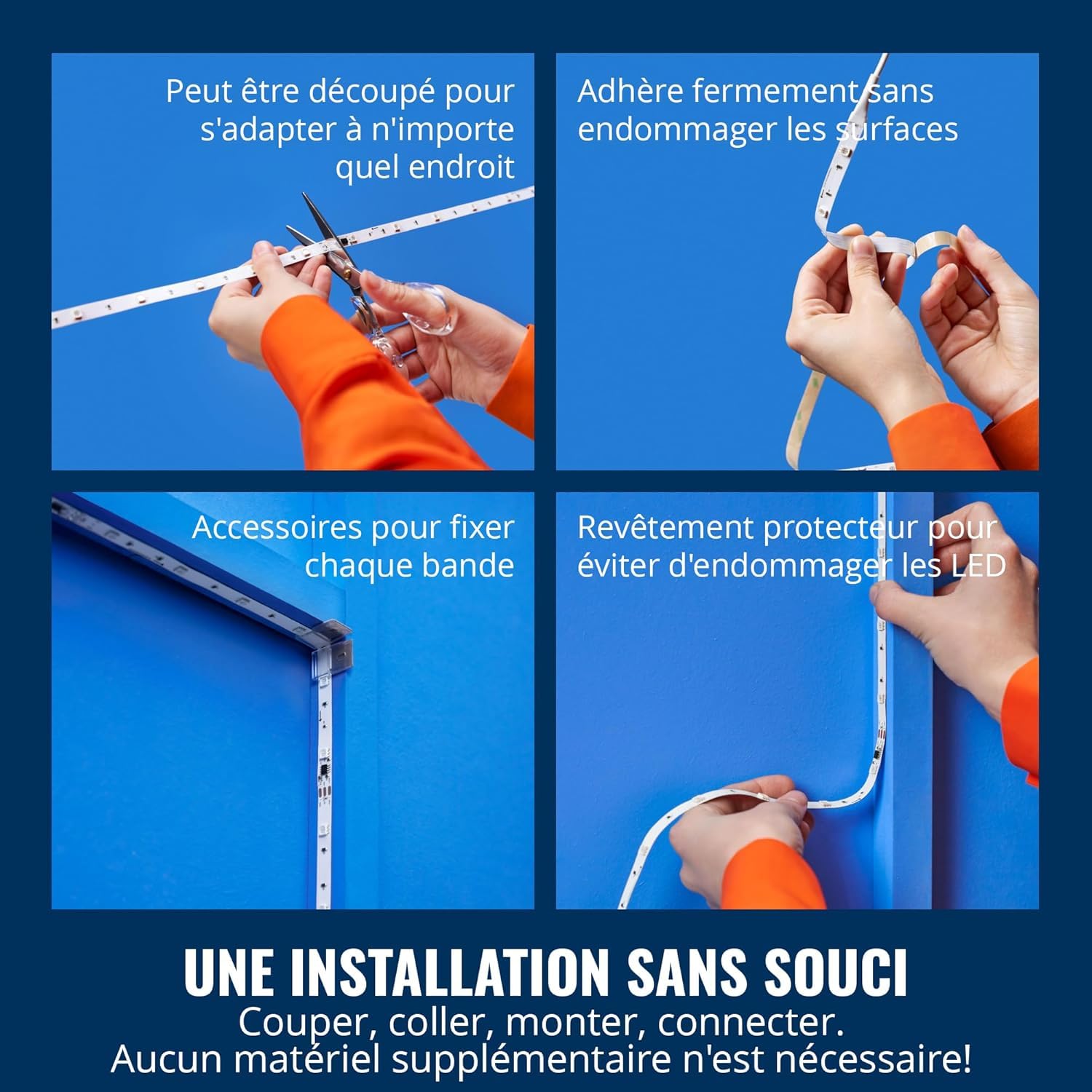 WiZ, Ruban LED Connecté, 10 Mètres, 16 millions de couleurs et nuances de blanc, avec détecteur de mouvement, Contrôle possible par la Voix, App, Alexa, Google Assistant et Apple HomeKit