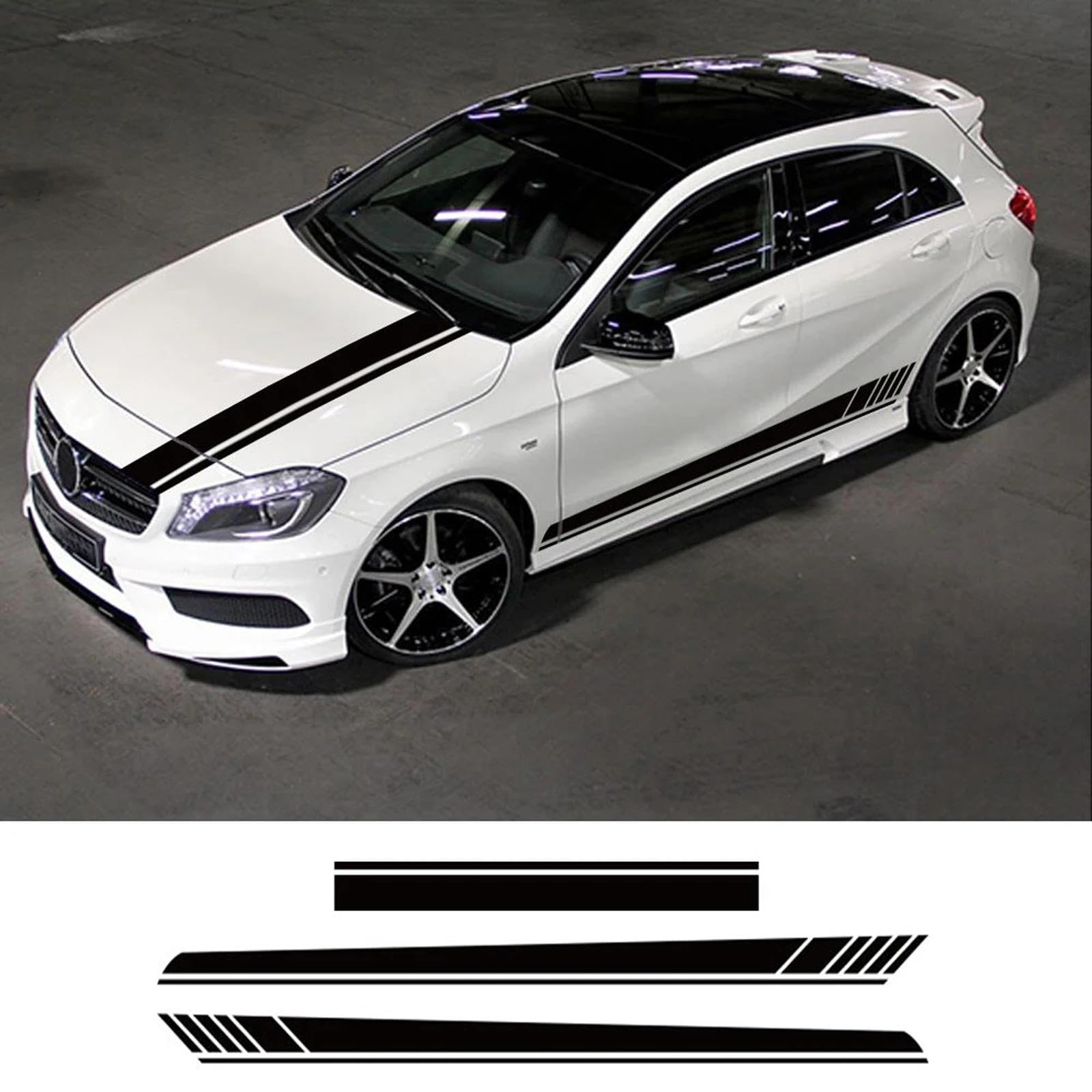 Naklejki winylowe samochodowe Naklejka na maskę, pasujące do Audi BMW Mercedes Ford VW Toyota Nissan Kia Renault Hyundai Skoda Auto Tuning