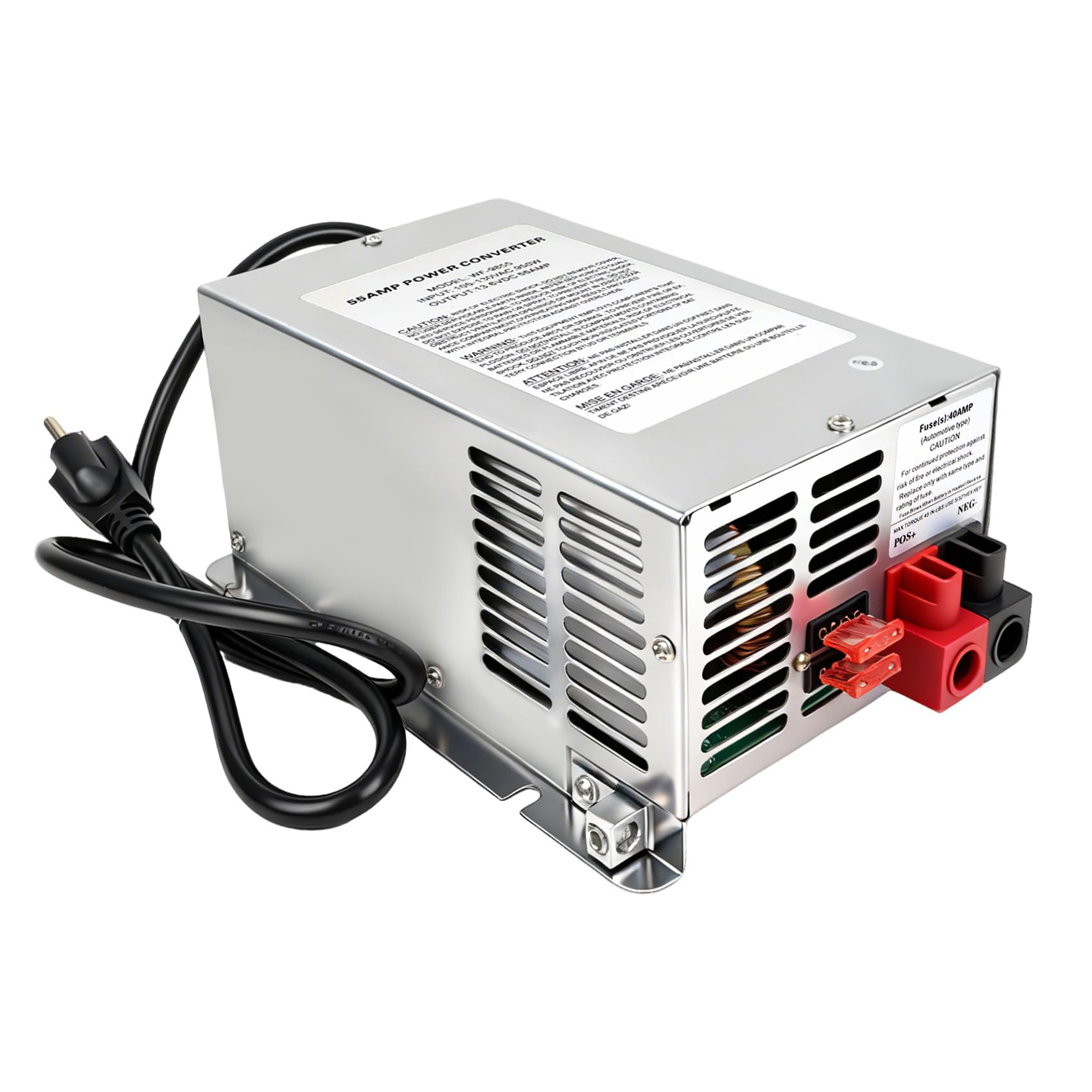 𝟐𝟎𝟐𝟓 𝐔𝐩𝐠𝐫𝐚𝐝𝐞 WF-9855 55 Amp Power Converter, Rv Power Converter, WF-9855-AD, Replace for RV Trailer Camper 9800 Series, WF-9855-AD, 55 Amp