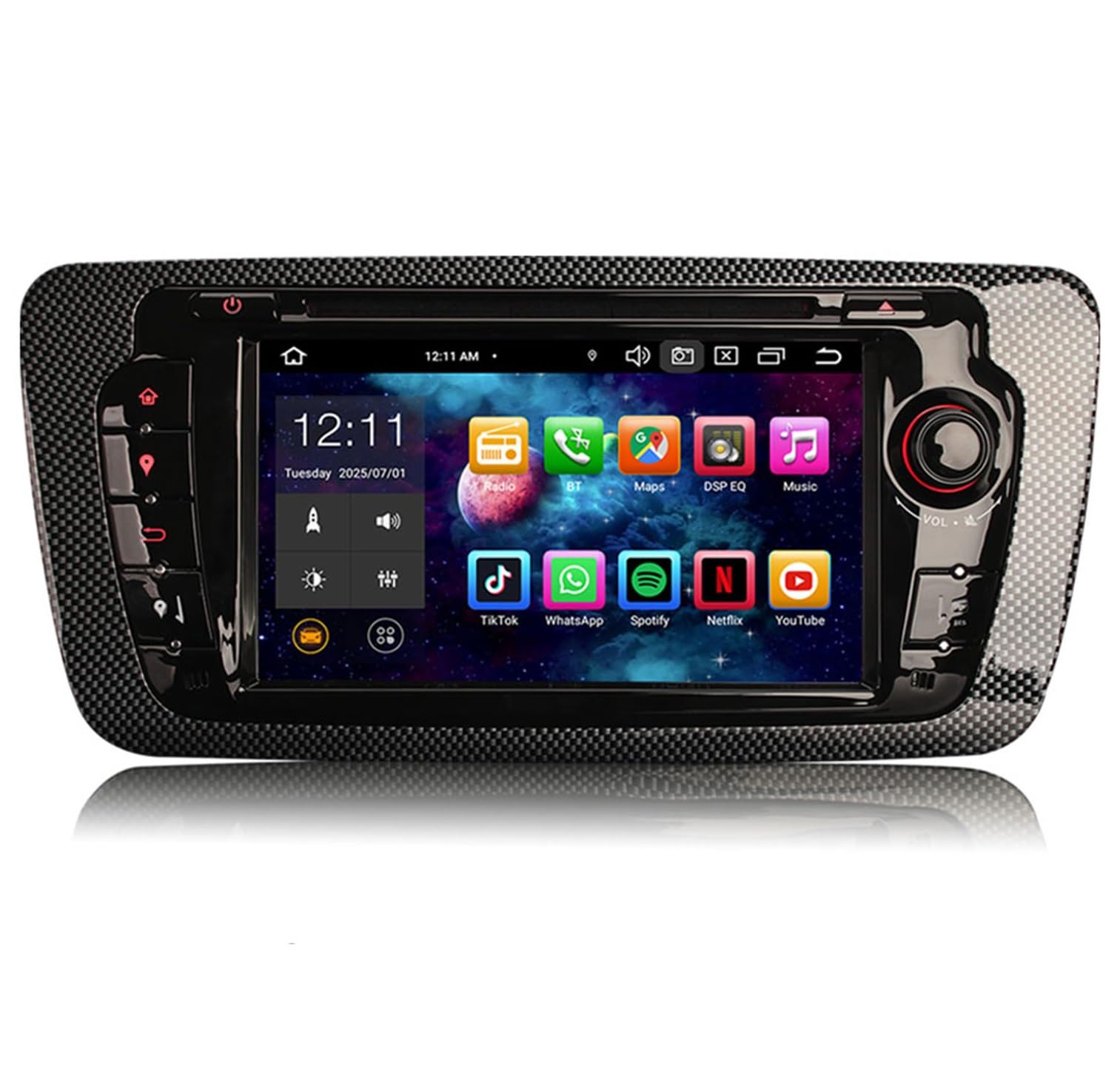Android 14 8-Core 4GB+64GB Autoradio GPS Navigatore per Seat Ibiza IV 6J Supporta Bluetooth 5.0 Wireless CarPlay Android Auto WiFi 4G DSP RDS Canbus IPS Schermo Tattile