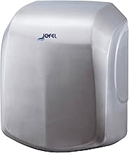 Jofel - High Performance Optical Hand Dryer (525 Km/h) 1400W, Drying in 10 seconds, Automatic Hand Dryer, Hepa Filter, Vandal, Model AVE Stainless Steel Case, AA18500 Satin