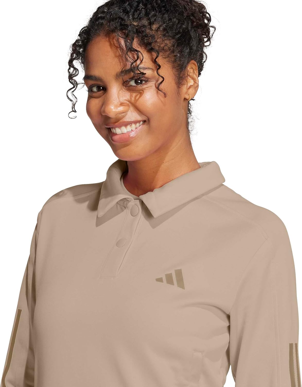 adidas Women's Iconic 3-Stripes Snap Track Top - Image 5