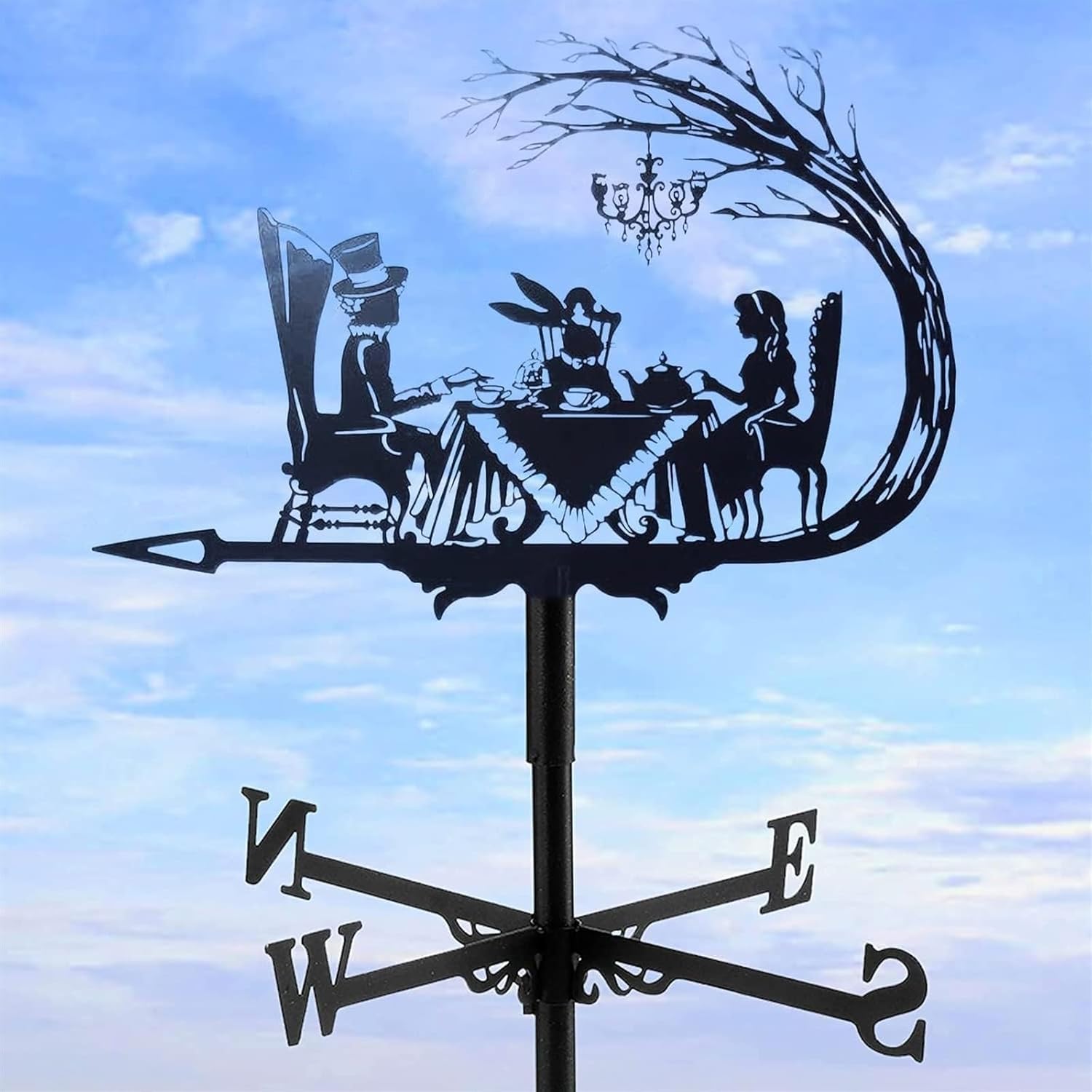 Weathervane Weather Vane Restaurant Candlelight Dinner Decoration Wind Direction Indicator for Garden Stake Garden Patio Yard Decoration Wind Vane