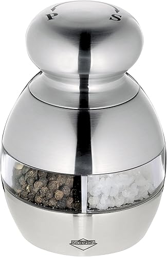 Miniatura 8 de Trattoria - Molinillo combinado de sal y pimienta, platatransparente