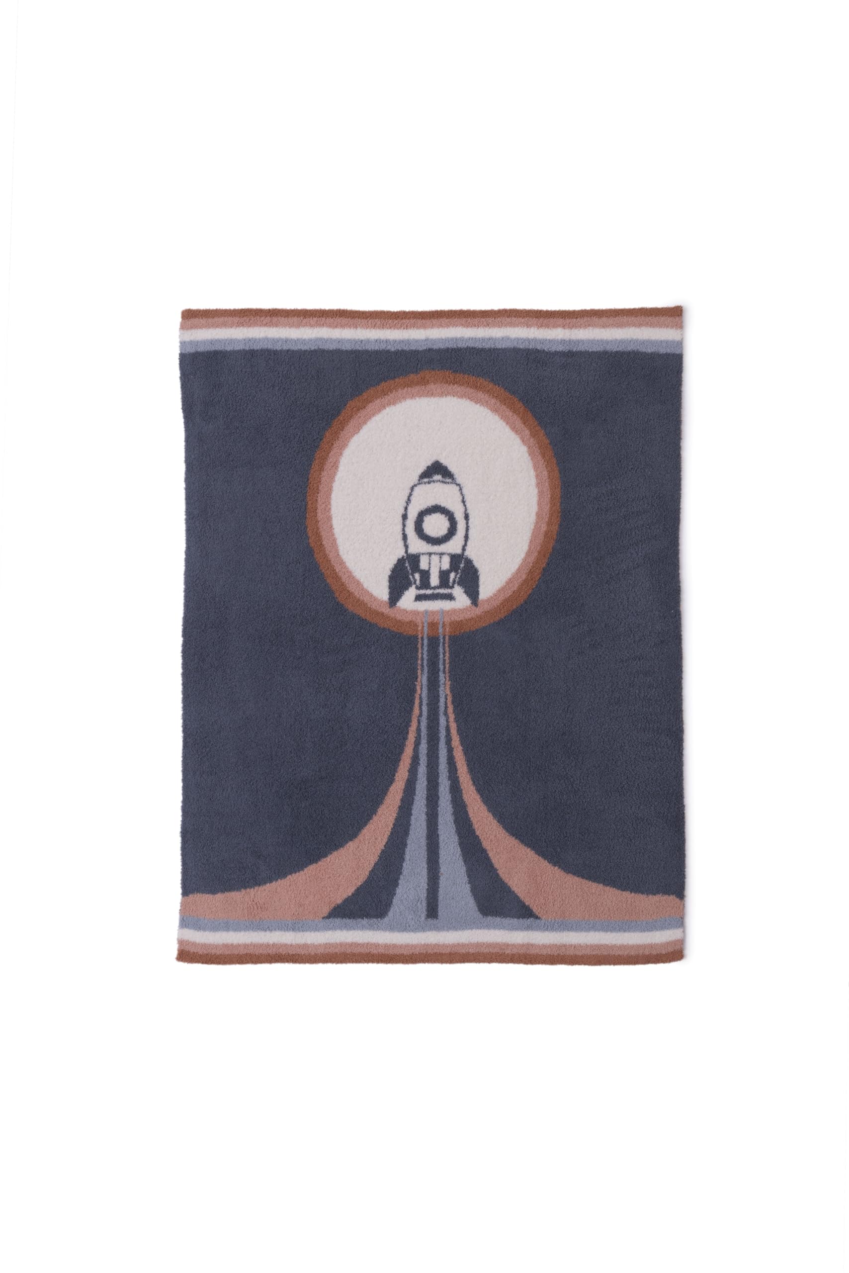 Barefoot Dreams® CozyChic® Spaceship Stroller Blanket, Shadow Blue Mulit, 30"x40"