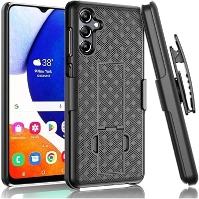 Holster Case Belt Clip Compatible with Samsung Galaxy A14 5G - Swivel Cover Kickstand Armor