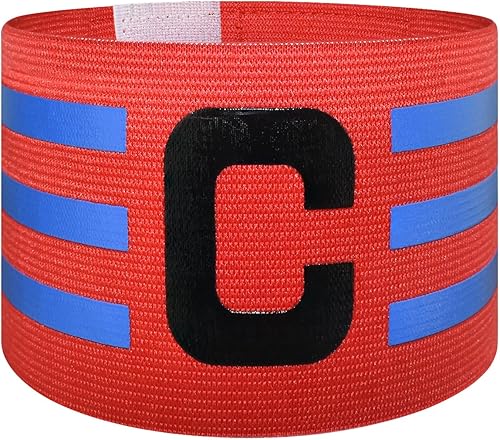 FUNAUPGO Brazalete deportivo de capitán C para entrenamiento de equipo, unisex, elástico, para capitán de fútbol, ajustable, para jugadores de