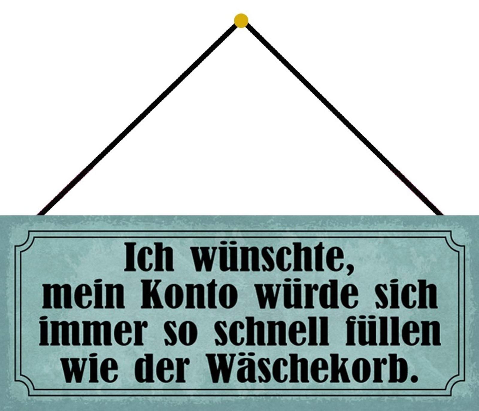 Schatzmix Tin-Plate Sign, Sheet metal, Multicoloured, 27x10 cm
