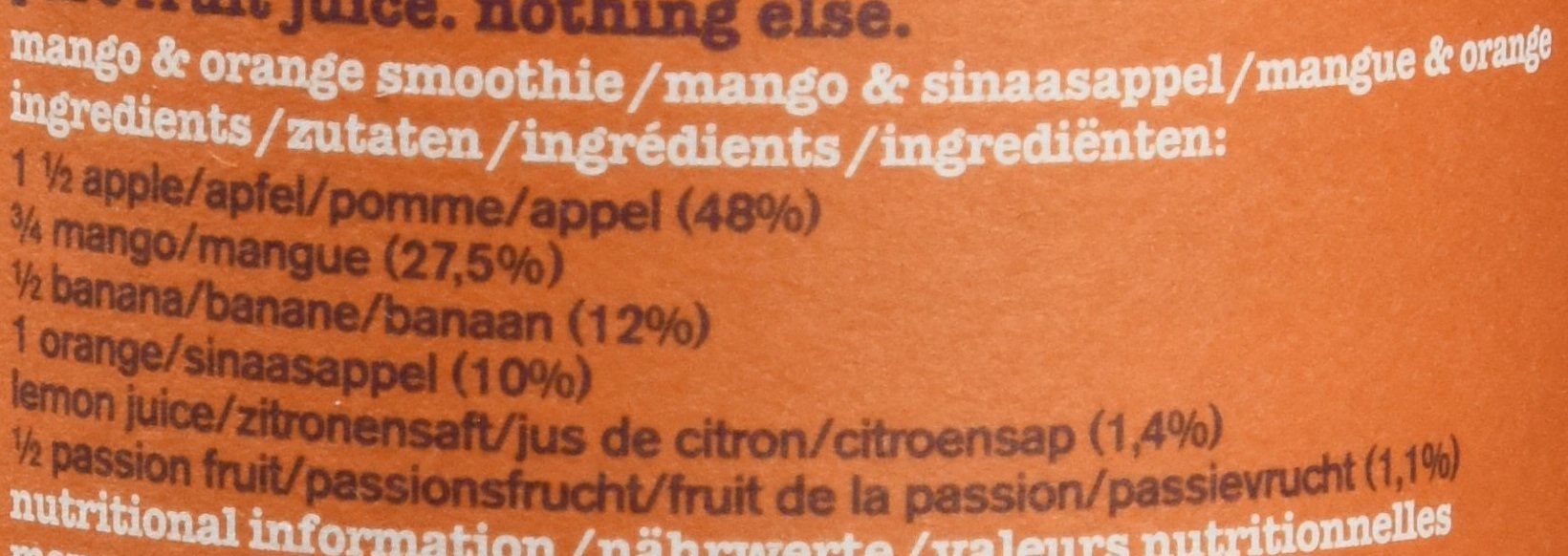 Froosh Smoothie Mango und Orange, 6er Pack (6 x 250 ml)