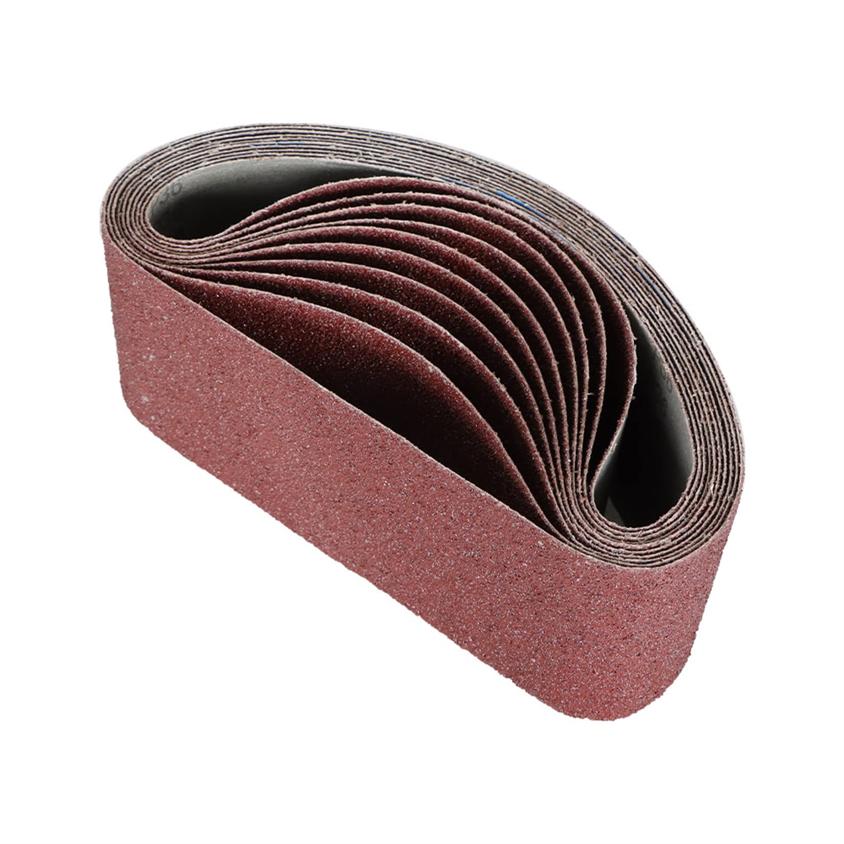 findmall 10 correas de lijado de óxido de aluminio de 4 x 24 pulgadas, bandas de lija de grano 36 aptas para pulir metal