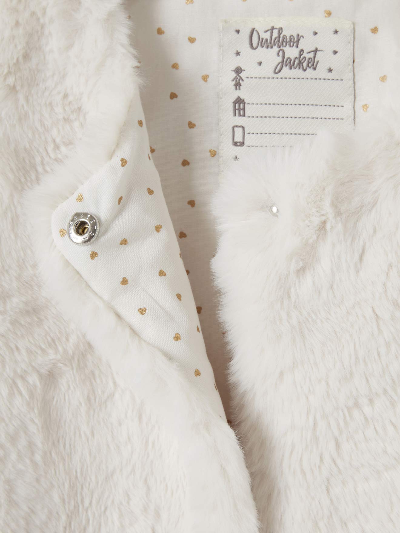 VERTBAUDET Gilet Sans Manches Fille Fausse Fourrure Doublé