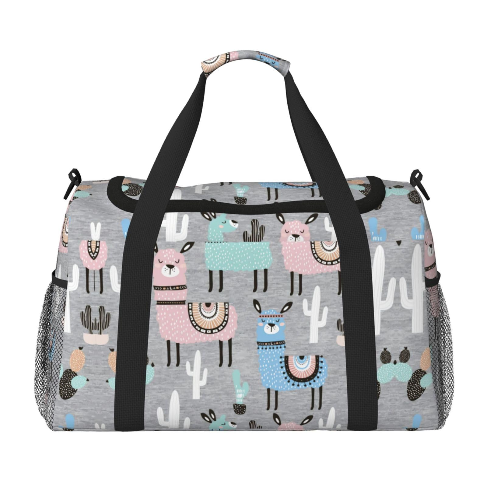 Lama kaktus torba na ramię kobiety mężczyźni podróżna torba crossbody torebka torba na ramię torebki robocze codzienna torba hobo