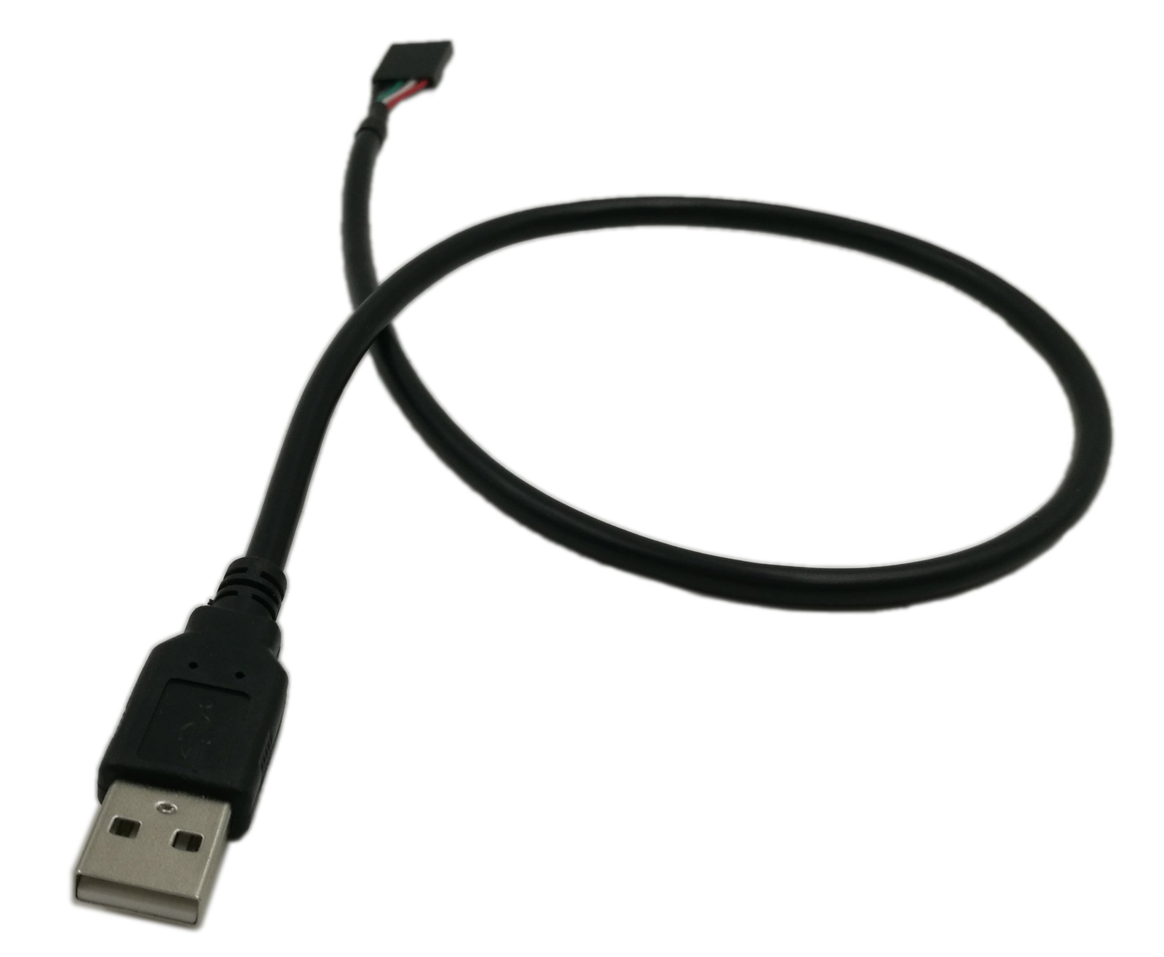 USB 2.0 tipo A macho a Dupont 5 Pin hembra cabecera placa base cable cable (19.7 in) 4