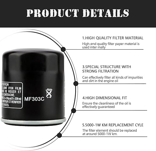 Miniatura 6 de LOCOPOW 2 filtros de aceite 16097-0008 para Kawasaki Ninja 400 650 300 500 zx6r z650 Vulcan 900 1500 1700 2000 800 650 750 Versys 650 X300 10000