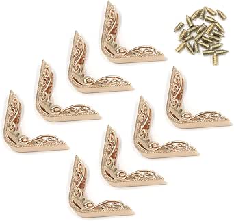 MY MIRONEY Light Gold Metal Handbag Hollow Corner Protector