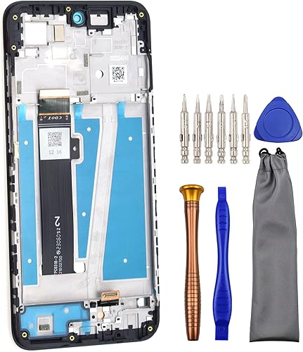 Pantalla completa de repuesto para Motorola Moto G 5G 2023 con marco de pantalla compatible con XT2313 XT2313-6 XT2313-6 XT2313-3 negro de 6.5